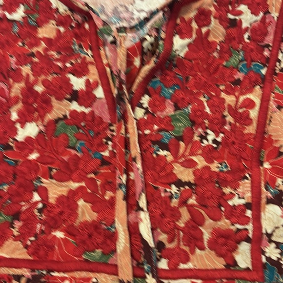 Savannah Jane Boho Floral blouse multi color SZ 2X plus size peasant embroidered - Picture 6 of 12